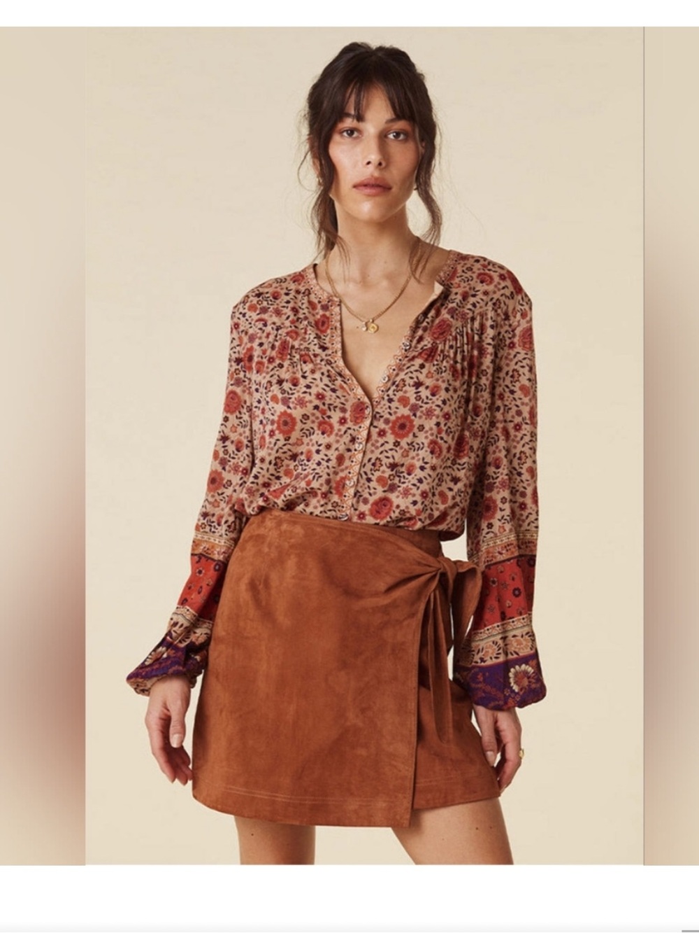 Spell Lady Untamed Floral Peasant Blouse